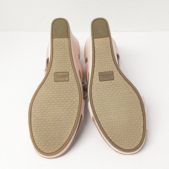 🆕 Toms Women's Pink Wedge Sandals New In Box 11 Wide - Picture 5 of 6